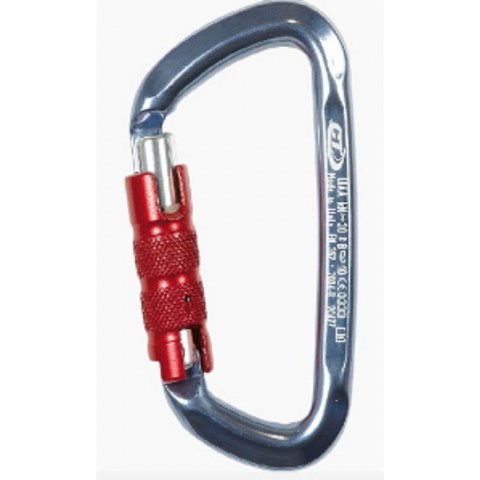 MOSQUETON EN ALUMINIO D-SHAPE TG AUTOMATICO 30 KN